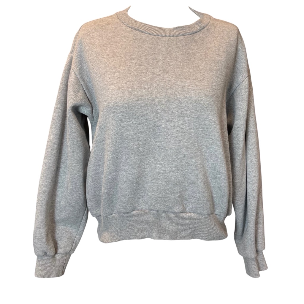 Everlane Heather Gray Cropped Sweatshirt
